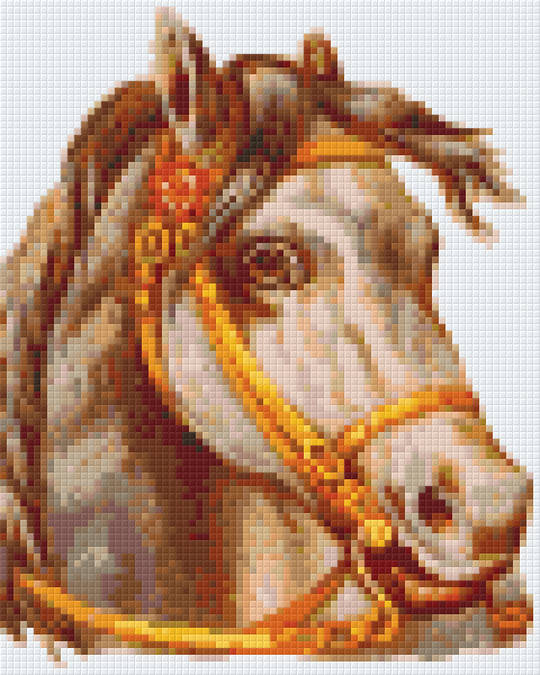 Victorian Horse Four [4] Baseplate PixelHobby Mini-mosaic Art Kit